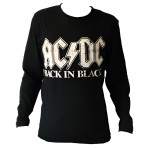 AC/DC Long Sleeve Men's T-Shirt Black - Size M