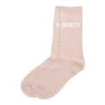 Glitter Socks Pastel Pink