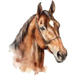 Horse Bust Wall Sticker