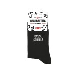 Black Casse Couille Socks for Men