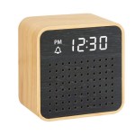 Woody LED speaker clock