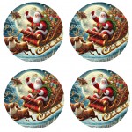 Set of 4 Christmas Spirit Coasters by Cbkreation