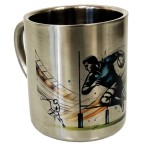 Rugby Mug in Double-Walled Stainless Steel  200 ml