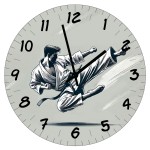 karateka Glass Clock 29 cm by Cbkreation