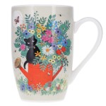 XL Porcelain Cup with Kitten on the Watering Can - 490 ml