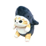 Postural Plush Japanese - Mofusand Shark Cat Costume