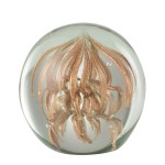 Capris Bronze Paperweight in Glass 8 cm