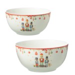 Set of 2 Nutcracker Bowls in Gift Box