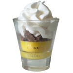 Scented candle in a Lemon Meringue Tart glass made in Provence