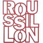 Decorative laser-cut word - Roussillon