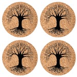 Set of 4 Tree of Life Coasters by Cbkreation