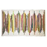 Bohemian Multicolored Cotton Rug 80 x 50 cm