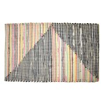 Bohemian Multicolored Cotton Rug 80 x 50 cm