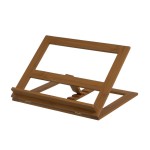 Book or Kitchen Stand in Walnut-Colored Bamboo