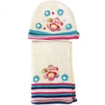 Strawberry Shortcake Beige Hat and Scarf Set