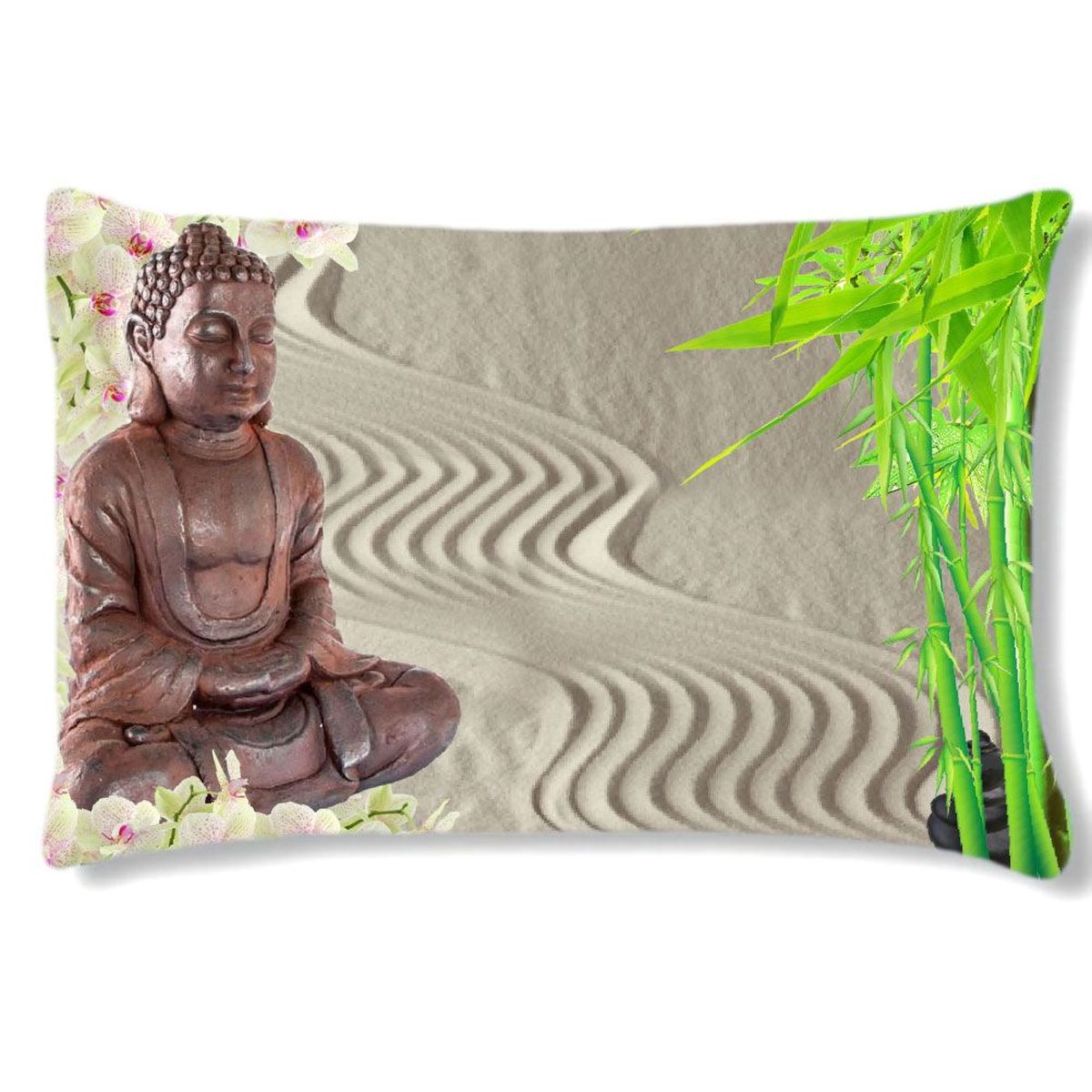 Buddha Zen rectangulary cushion by Cbkreation