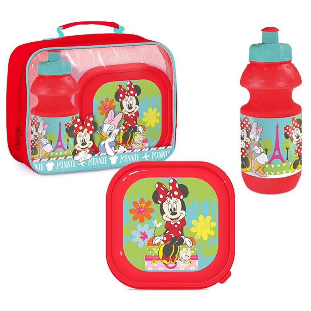 Daisy and Minnie bag, lunch box and bottle