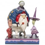 Lock, Shock and Barrel with Santa Figurine