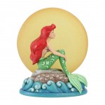 Ariel Sitting on Rock by Moon