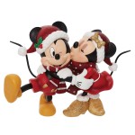 Christmas Mickey and Minnie Mouse Figurine