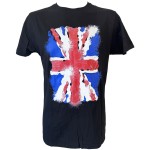 Union Jack T-Shirt Black Size L