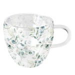 Double Wall Glass Tea Cup - Eucalyptus