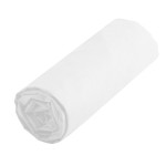 Fitted sheet white 90 x 190 cm