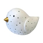 Bird Porcelain Table Lamp White 24 cm