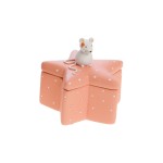 Little Tooth Box - Salmon Pink Star with a Small Mouse