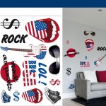 USA repositionable wall stickers