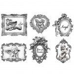 Frames Angels wall stickers