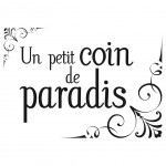 Un petit coin de Paradis wall sticker