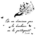 Zen - French quote stickers 44.5 x 46.5 cm