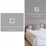 Citation and dandelion Wall stickers 20 x 70 cm