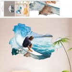 Surfer shells wall sticker