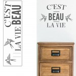 C'est beau la vie stickers 20 x 70 cm