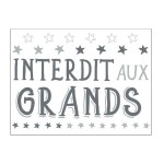 Interdit aux Grands wall sticker