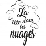 La tte dans les Nuages wall sticker