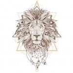 Wall Stickers Indian Style - Lion