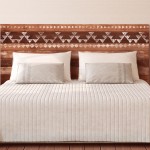 Wooden Ethnic bedhead Wall Sticker