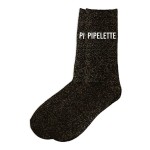 Black Glitter Sock