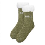 Pair of Fuzzy Glitter Socks - Rebel at Rest