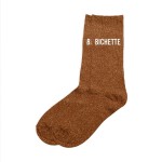 Glitter Socks Pastel brown