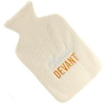 Beige Fleece Hot Water Bottle