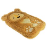 Lion Fleece Hot Water Bottle for Kids