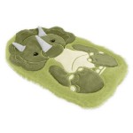 Green Dinosaur Fleece Hot Water Bottle for Kids