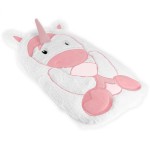 Unicorn Hot Water Bottle in Pink and White Fleece for Kids