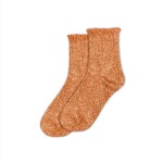 Sparkling Socks with Scalloped Edge - Orange