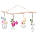 Wall Sticker - Hanging Jars and Flower Bouquets