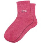 Pair of glitter socks "Ttue "